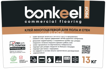Клей многоцелевой для пола и стен Bonkeel Prof 13 кг фото 3 | FLOORDEALER