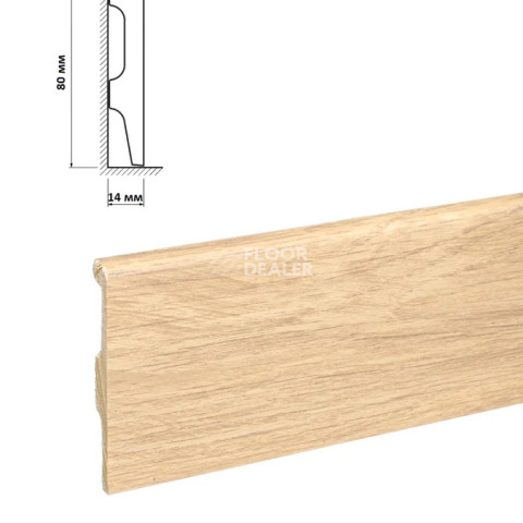 Плинтус HDPS Bonkeel Top Дуб Бежевый фото 1 | FLOORDEALER