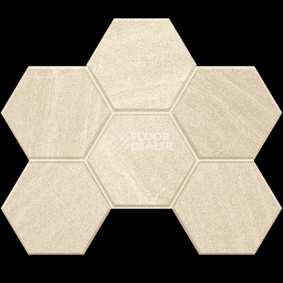 Керамогранит Gabbro Мозаика Hexagon 25x28,5x10 Мозаика gb 01 Hexagon 25x28,5 непол. фото 1 | FLOORDEALER