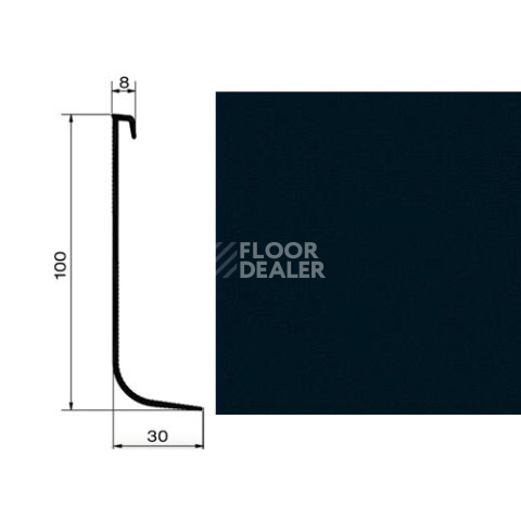 Плинтус Профиль для завода на стену Dollken Hk100 0110 фото 1 | FLOORDEALER