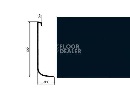 Плинтус Профиль для завода на стену Dollken Hk100 0110 фото 1 | FLOORDEALER