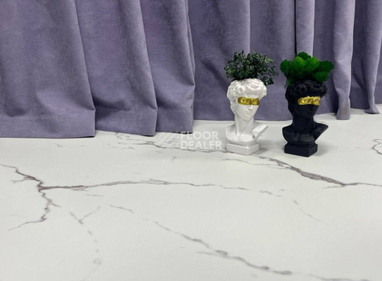 Кварцвиниловые полы Ceramo Vinilam Stone 8 мм 83444 Итальянский Мрамор фото 1 | FLOORDEALER