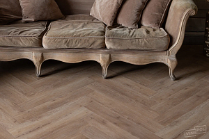 Кварцвиниловые полы Vinilpol Herringbone 7мм Паркет Бруно 9965, 43 класс, 7 мм фото  | FLOORDEALER