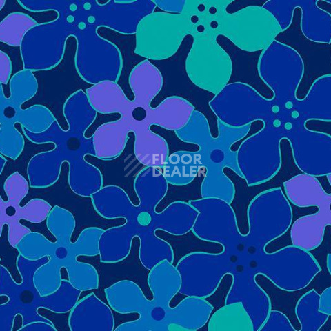 Ковролин Forbo Flotex Vision Floral 620012 (Field) Blueberry фото 1 | FLOORDEALER