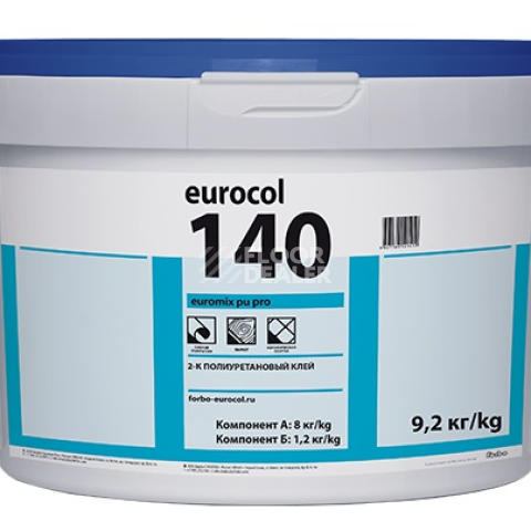 Сопутствующие материалы ПУ клей 140 Euromix PU Pro 2K ПУ клей Forbo 140 Euromix PU Pro 2K фото 1 | FLOORDEALER