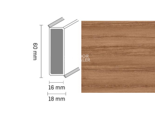 Плинтус Широкий плинтус Cubu flex life XL 60/19 Touch and style 2947 ligna фото 1 | FLOORDEALER