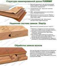 Floorway Ёлка 12.3мм Американский орех HT-980 фото 2 | FLOORDEALER