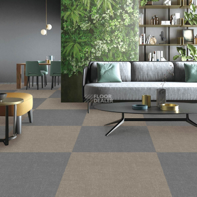 Ковровая плитка Desoma Flock Net Beige 015011 фото 2 | FLOORDEALER
