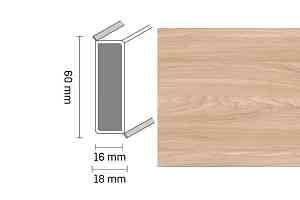 Плинтус Широкий плинтус Cubu flex life XL 60/19 Touch and style 2935 morissette фото  | FLOORDEALER