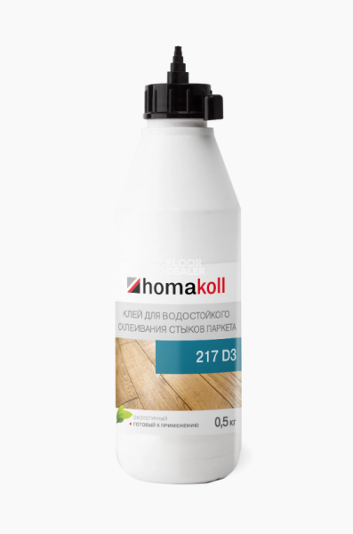 Сопутствующие материалы Homakoll 217 Клей для стыков штучного паркета Homakoll 217 0.5 кг. Клей для стыков штучного паркета, водно-дисперсионный фото 1 | FLOORDEALER