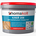 Сопутствующие материалы Homakoll 208 универсальный Homakoll 208 4 кг. Клей для напольных покрытий, универсальный  | FLOORDEALER