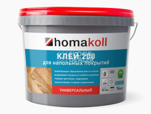 Сопутствующие материалы Homakoll 208 универсальный Homakoll 208 4 кг. Клей для напольных покрытий, универсальный фото 1 | FLOORDEALER