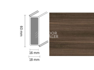 Плинтус Широкий плинтус Cubu flex life XL 60/19 Touch and style 2954 nitens фото 1 | FLOORDEALER