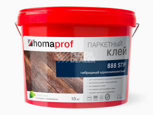 Сопутствующие материалы Homaprof 888 STP Паркетный клей Homaprof 888 STP 10 кг.  Паркетный клей, гибридный однокомпонентный фото 1 | FLOORDEALER