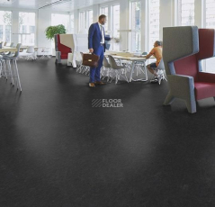 Forbo Marmoleum Solid Concrete 3707-370735 black hole фото 3 | FLOORDEALER