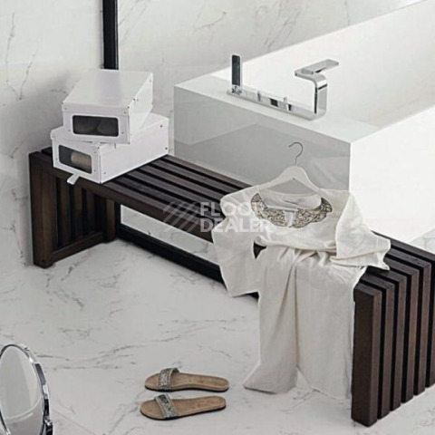 Marmol Carrara 596x596 Carrara Blanco Brillo L 59,6x59,6 фото 7 | FLOORDEALER