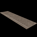 Керамогранит Gabbro Ступень 30x120x10 Ступень gb 03-30x120x10-Непол. (с насечками)  | FLOORDEALER