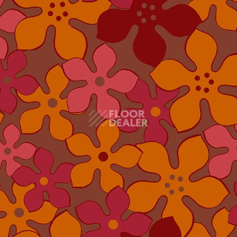 Ковролин Forbo Flotex Vision Floral 620011 (Field) Paprika фото 1 | FLOORDEALER