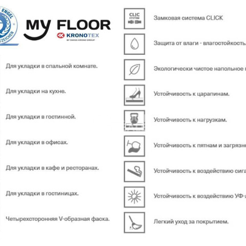 My Floor Residence 10мм ML1011 Дуб Макро Серый фото 3 | FLOORDEALER