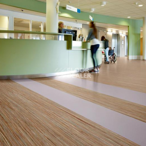 Forbo Marmoleum Linear Striato Original 5239 oxidized copper фото 2 | FLOORDEALER