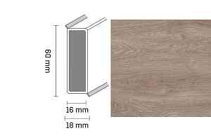 Плинтус Широкий плинтус Cubu flex life XL 60/19 Touch and style 2942 madelon фото  | FLOORDEALER