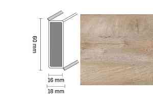 Плинтус Широкий плинтус Cubu flex life XL 60/19 Touch and style 2939 edeline фото  | FLOORDEALER