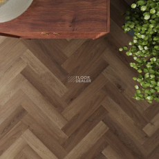 AW Invictus Maximus Herringbone Highland Oak Chocolate фото 2 | FLOORDEALER