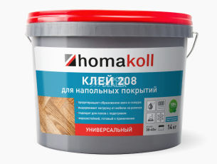 Сопутствующие материалы Homakoll 208 универсальный Homakoll 208 7 кг. Клей для напольных покрытий, универсальный фото 1 | FLOORDEALER