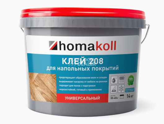 Сопутствующие материалы Homakoll 208 универсальный Homakoll 208 7 кг. Клей для напольных покрытий, универсальный фото 1 | FLOORDEALER