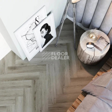 AW Invictus Maximus Herringbone SPC River Oak Trout фото 3 | FLOORDEALER