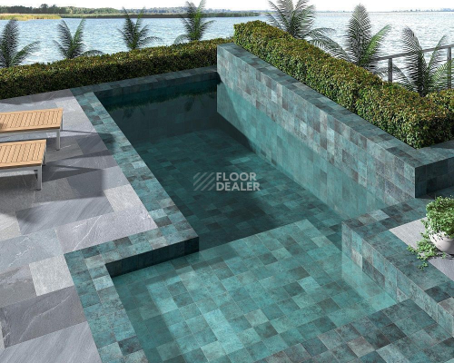 Керамогранит Tahiti  14.7 * 14.7 Turquoise Glossy фото 4 | FLOORDEALER