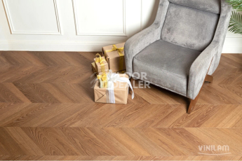 Кварцвиниловые полы Vinilam Parquet Chevron 2.5мм I1651102 Шеврон Плезир фото 1 | FLOORDEALER