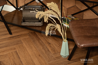 Кварцвиниловые полы Vinilam Parquet Herringbone Glue 2.5мм IS11210 Паркет Де Вилль Glue фото 1 | FLOORDEALER