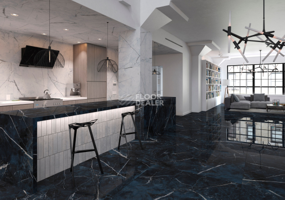 Керамогранит Black & Light Calacatta Dune 60*120 Black Calacatta 60x120 фото 4 | FLOORDEALER