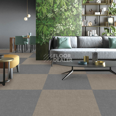 Ковровая плитка Desoma Flock Net Light Grey 015005 фото 2 | FLOORDEALER