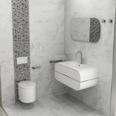 Carrara Blanco Mosaico 333x1000 Carrara Blanco Mosaico 33,3x100 фото 5 | FLOORDEALER