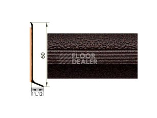 Плинтус Плинтус алюминиевый Русский профиль 60мм ПОЛИМЕРНОЕ ПОКРЫТИЕ старая медь фото 1 | FLOORDEALER