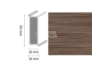Плинтус Широкий плинтус Cubu flex life XL 60/19 Touch and style 2952 tindari фото 1 | FLOORDEALER