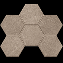 Керамогранит Gabbro Мозаика Hexagon 25x28,5x10 Мозаика gb 02 Hexagon 25x28,5 непол.  | FLOORDEALER