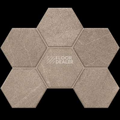 Керамогранит Gabbro Мозаика Hexagon 25x28,5x10 Мозаика gb 02 Hexagon 25x28,5 непол. фото 1 | FLOORDEALER