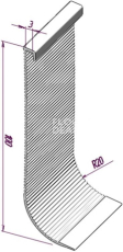 Плинтус Плинтус 10883  для завода на стену RAL 7046 фото 1 | FLOORDEALER