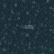 Ковровая плитка Ege Highline Contrast Lettering Blue rfm 52956453 фото 1 | FLOORDEALER