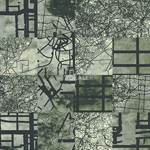 Ковровая плитка Ege Highline Cityscapes Aerial Map Grey rfm 52205019 фото 1 | FLOORDEALER
